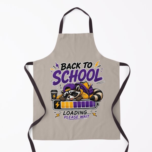 Item preview, Back to School Raccoon Loading Design designed and sold by OMdesign10.