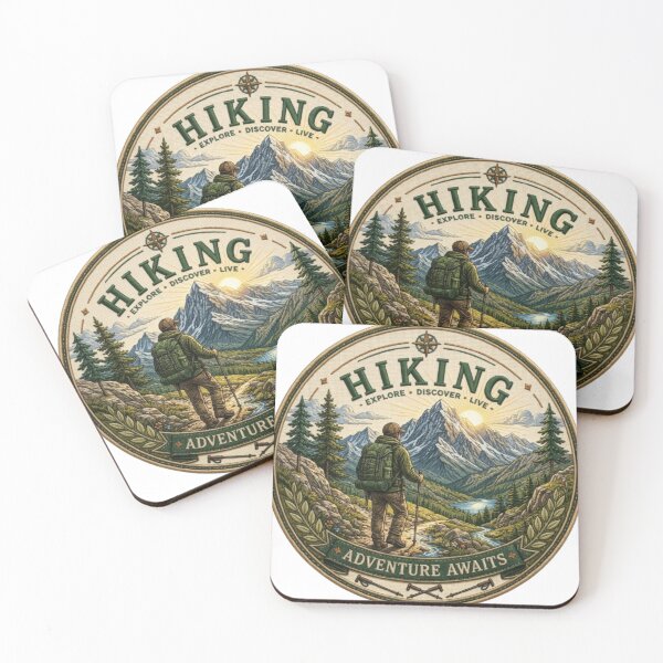 Item preview, Hiking Adventure Awaits | Vintage Embroidered Badge designed and sold by Salma.Store.