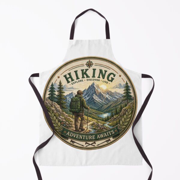 Item preview, Hiking Adventure Awaits | Vintage Embroidered Badge designed and sold by Salma.Store.