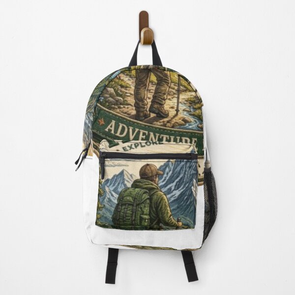 Item preview, Hiking Adventure Awaits | Vintage Embroidered Badge designed and sold by Salma.Store.