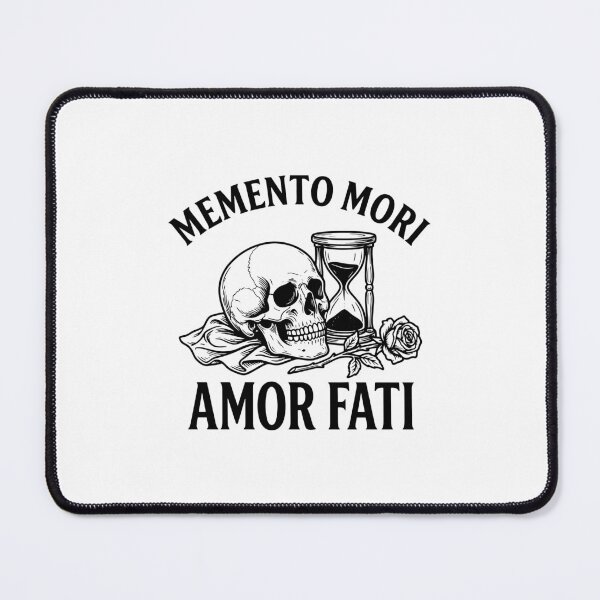 Item preview, Memento Mori Amor Fati Stoic Philosophy Skull designed and sold by gunaone-design.