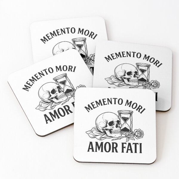 Item preview, Memento Mori Amor Fati Stoic Philosophy Skull designed and sold by gunaone-design.