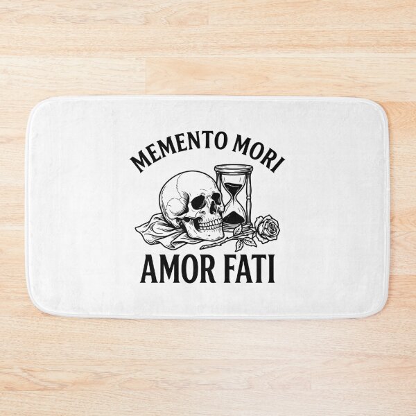 Item preview, Memento Mori Amor Fati Stoic Philosophy Skull designed and sold by gunaone-design.