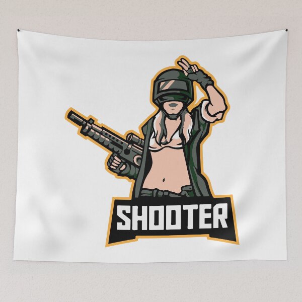 Item preview, Shooter Woman Logo | Female Sniper Gaming Esports Mascot Emblem designed and sold by LeoArt007.