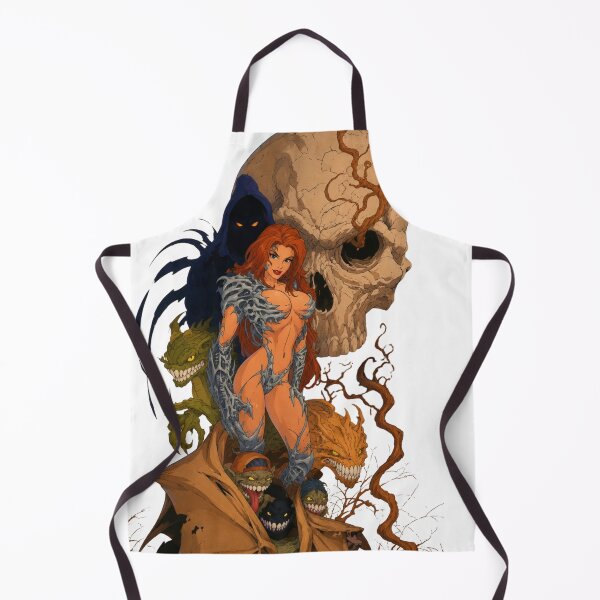 Item preview, Dark Fantasy Warrior Pin-Up | Classic Western Animation Inspired Epic Illustration designed and sold by Hollow Moon Studios..