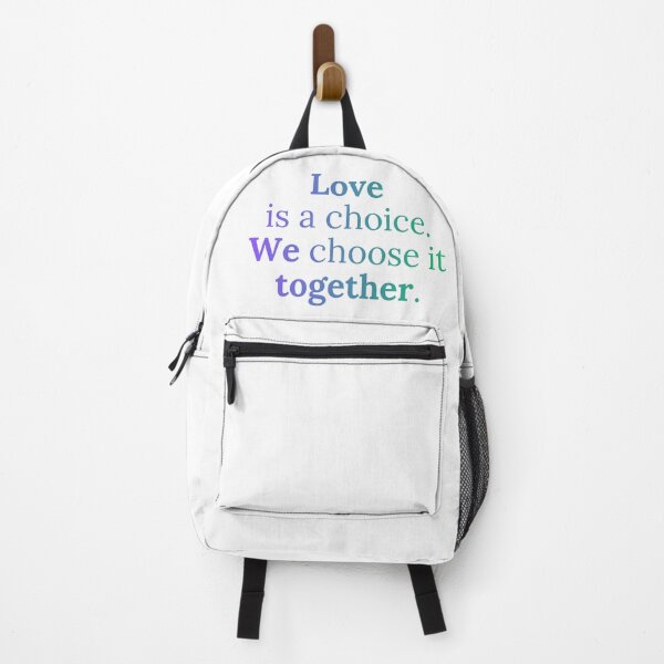 Item preview, Love is a choice. We choose it together. (Purple, green) designed and sold by MiriamStichel.