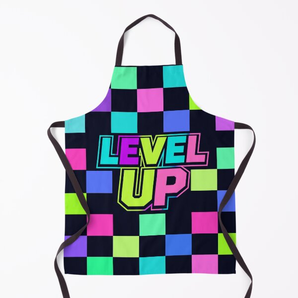 Item preview, LEVEL UP – Retro Neon Checkerboard designed and sold by Aimetoi.
