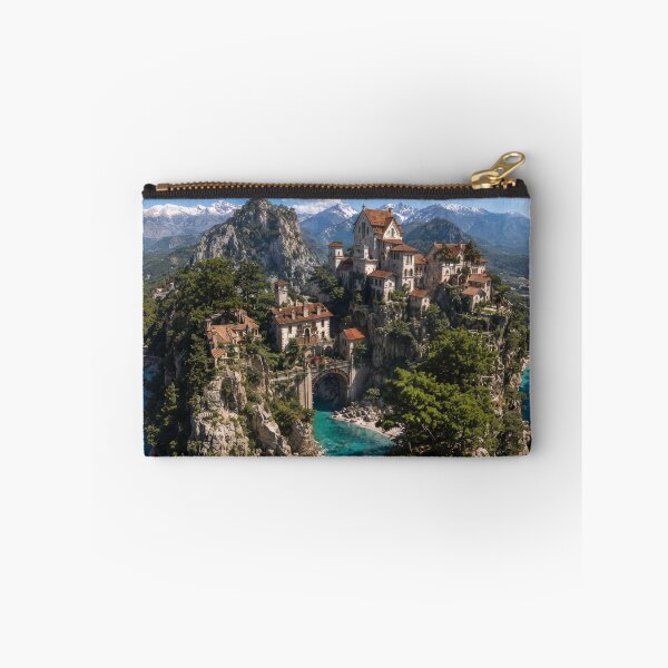 Item preview, Sunlit Sovereign, Bird's-Eye View Coastal Fantasy Town designed and sold by BlareBlare.