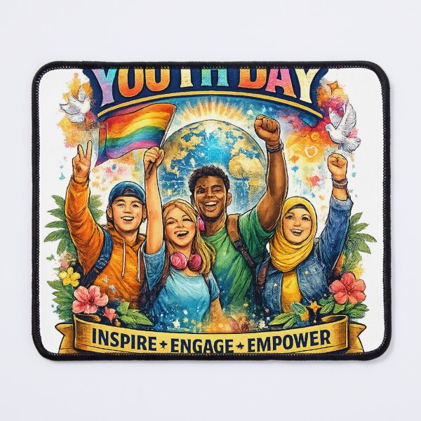 Item preview, International Youth Day | Inspire • Engage • Empower | Young Minds Bright Future T-Shirt Main Tag designed and sold by GooniSL.