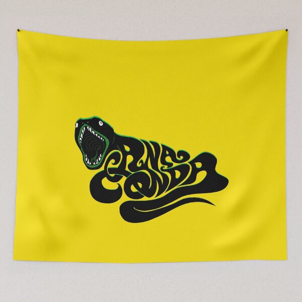 Item preview, Anaconda 60s 70s psychedelic Typo snake human made designed and sold by Luzi Illustrella.