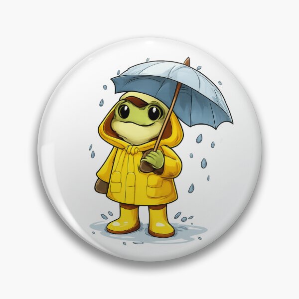 Item preview, Frog in a raincoat designed and sold by PeterPunkt.