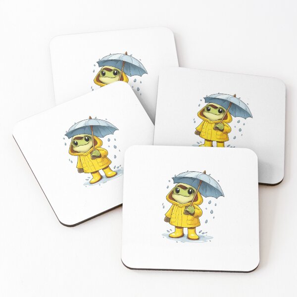 Item preview, Frog in a raincoat designed and sold by PeterPunkt.