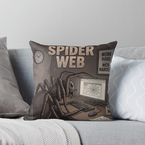 Item preview, Spider Web – Funny Coding Spider Working Online 2 designed and sold by WordPlayStudio.
