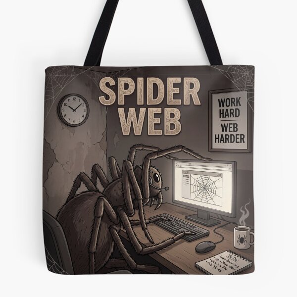 Item preview, Spider Web – Funny Coding Spider Working Online 2 designed and sold by WordPlayStudio.
