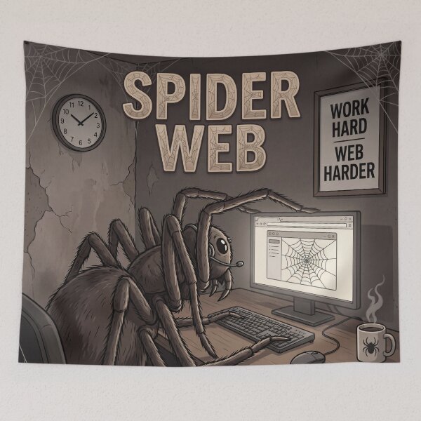 Item preview, Spider Web – Funny Coding Spider Working Online 2 designed and sold by WordPlayStudio.