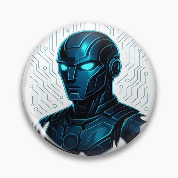 Item preview, Futuristic Neon Robot Face designed and sold by clickondeals.
