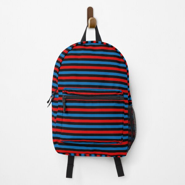 Item preview, Red And Blue Stripes Design Black designed and sold by PatternTitan.