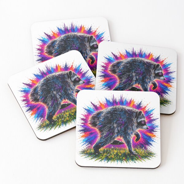 Item preview, Jimothy the Trippy Psychedelic Raccoon designed and sold by Essémké.