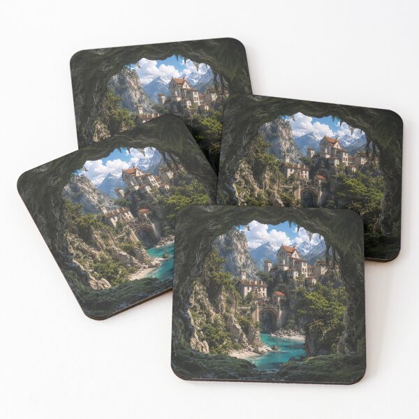 Item preview, The Hidden Haven, Mystical Cave View of the Coast designed and sold by BlareBlare.