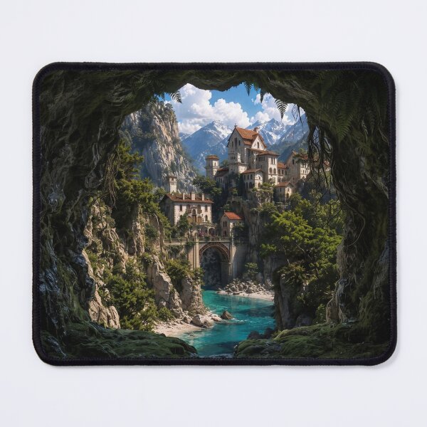 Item preview, The Hidden Haven, Mystical Cave View of the Coast designed and sold by BlareBlare.