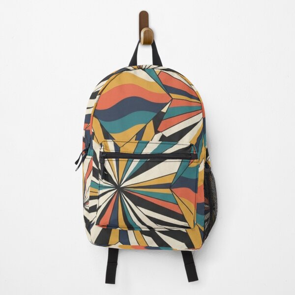 Item preview, Retro Geometric Kaleidoscope - Abstract 70s Op Art designed and sold by Dzblack.