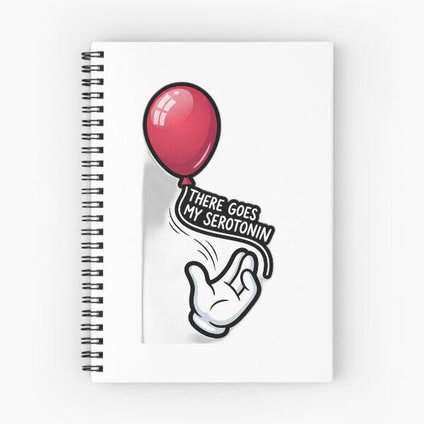 Item preview, There Goes My Serotonin Funny Red Balloon designed and sold by ryanguas.