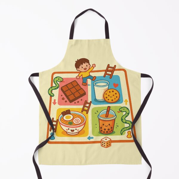 Item preview, Cute Food Board Game | Kawaii Snacks & Bubble Tea Snake and Ladders designed and sold by Eathusiast.