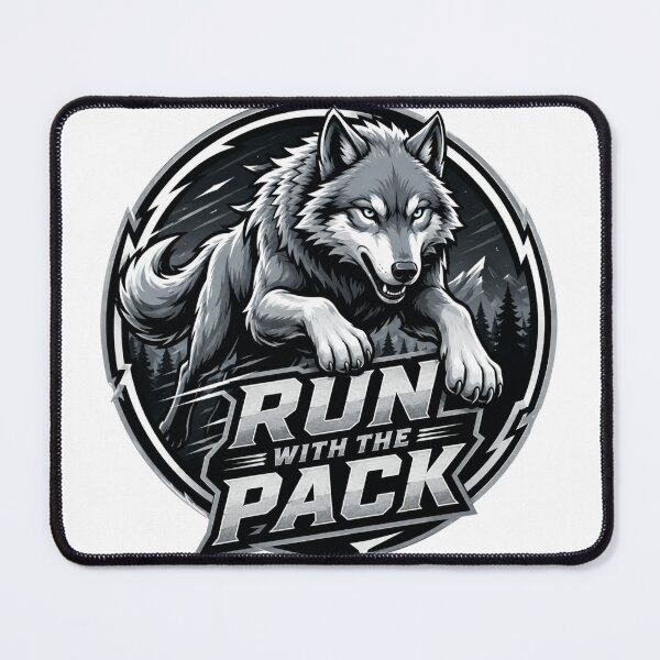 Item preview, Run with the Pack – Wolf Emblem designed and sold by FusiTink.