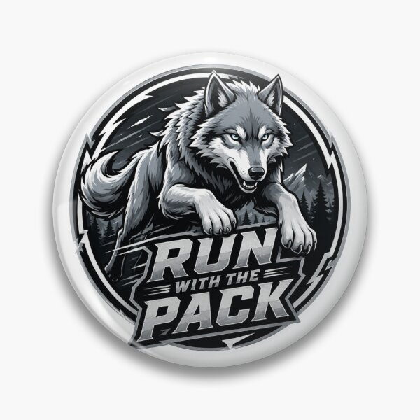 Item preview, Run with the Pack – Wolf Emblem designed and sold by FusiTink.
