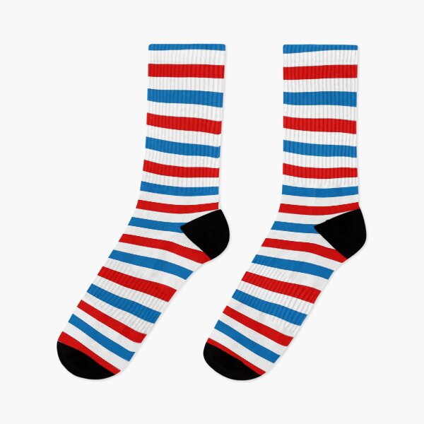 Item preview,  Red And Blue Stripes Design White  designed and sold by PatternTitan.