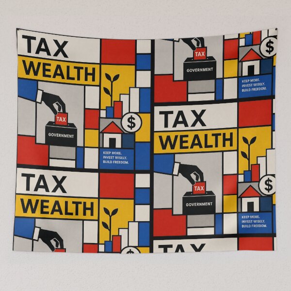 Item preview, Tax Weath | Mondrian designed and sold by SnafflesShop.