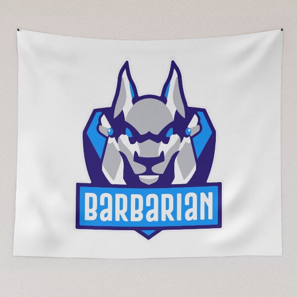 Item preview, Barbarian Animal Face Logo | Savage Beast Gaming Esports Mascot Emblem designed and sold by LeoArt007.