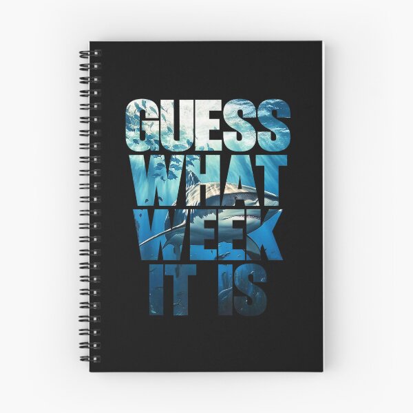 Item preview, Guess What Week It Is Shark Week Funny Ocean Fan designed and sold by PixlCrypt.