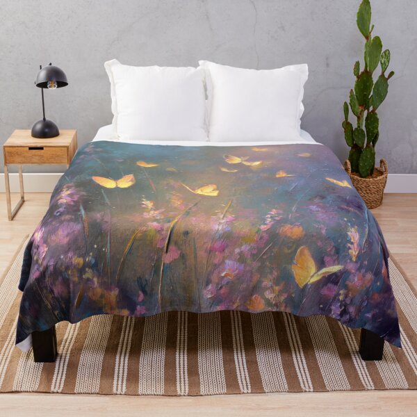 Item preview, Enchanted wildflower meadow with butterflies designed and sold by monchie.