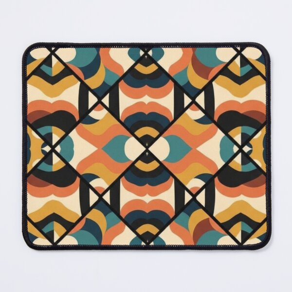 Item preview, Mid Century Modern Diamond Mosaic - Retro 70s Pattern designed and sold by Dzblack.