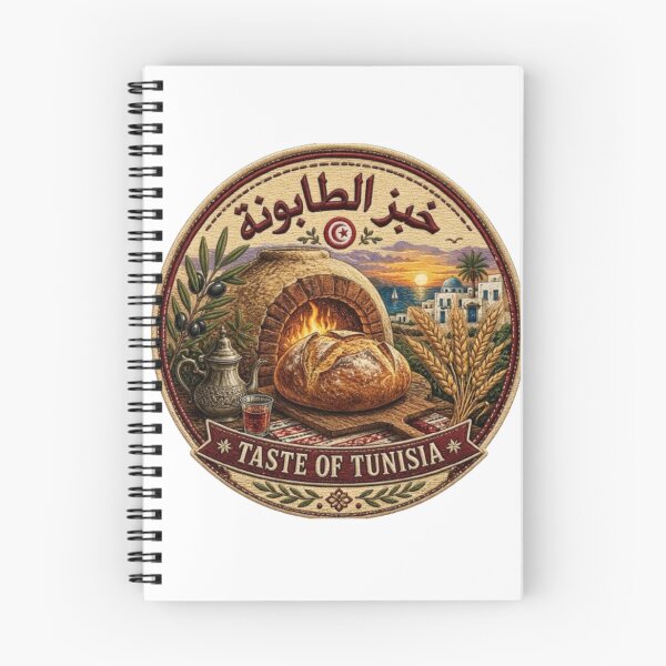 Item preview, خبز الطابونة | Taste of Tunisia Vintage Embroidered Badge designed and sold by Salma.Store.