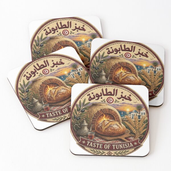 Item preview, خبز الطابونة | Taste of Tunisia Vintage Embroidered Badge designed and sold by Salma.Store.