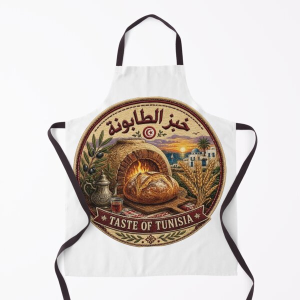 Item preview, خبز الطابونة | Taste of Tunisia Vintage Embroidered Badge designed and sold by Salma.Store.