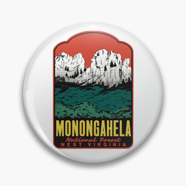 Item preview,  Monongahela National Forest Seneca Rocks Retro Travel Art designed and sold by HalpinDesign.