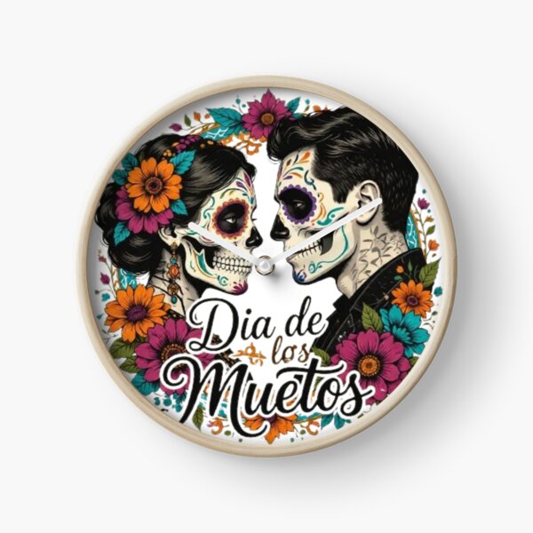 Item preview, Sugar Skull Couple Day of the Dead T-Shirt | "Dia de los Muertos" | Traditional Folk Art Graphic Tee designed and sold by SKSSTYLe.