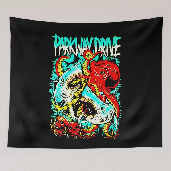 Item preview, Metalcore Typography Blue Band designed and sold by MosiUniq.