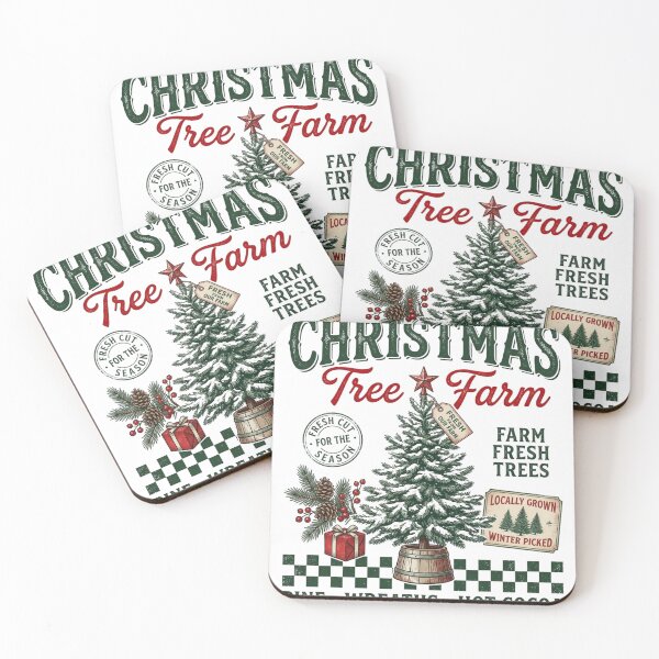 Item preview, Christmas Tree Farm Vintage Farmhouse Holiday Winter designed and sold by raedattia.