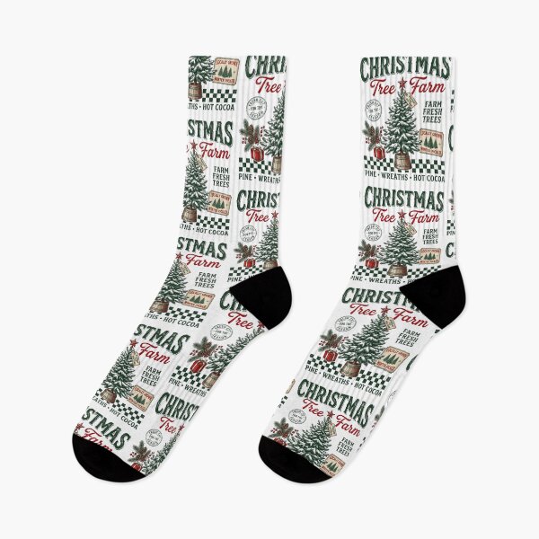Item preview, Christmas Tree Farm Vintage Farmhouse Holiday Winter designed and sold by raedattia.