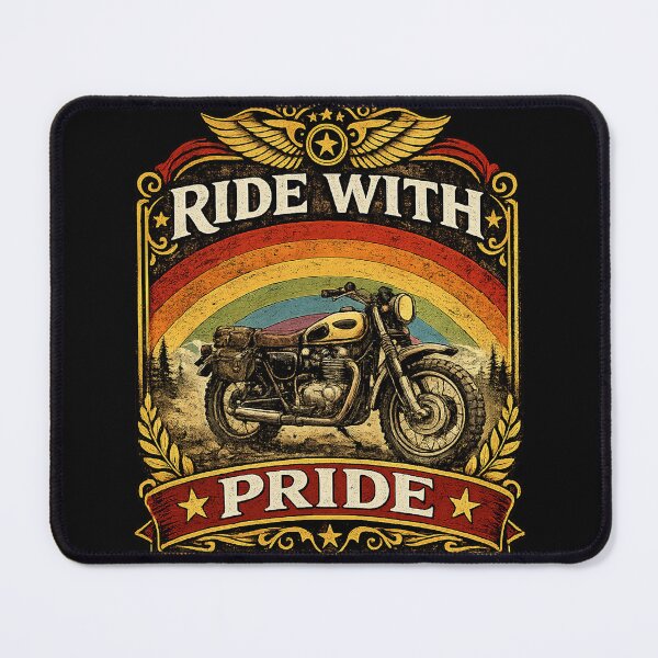 Item preview, Ride with Pride Rainbow Motorcycle designed and sold by djbingib.