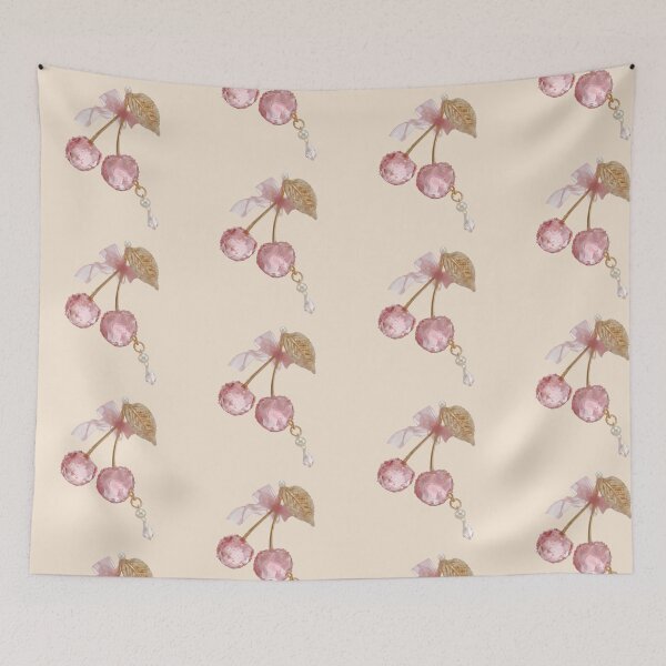 Item preview, Pink Crystal Cherries, Coquette Aesthetic Style designed and sold by PoenyL1rosy.