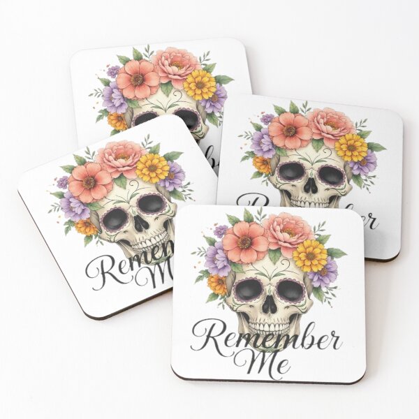 Item preview, Marigold Skull Day of the Dead T-Shirt | "Remember Me" | Elegant Watercolor Graphic Tee designed and sold by SKSSTYLe.