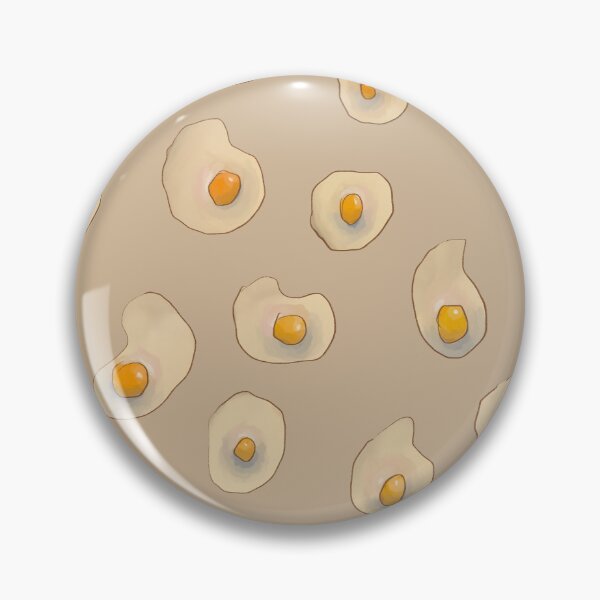 Item preview, Fried Egg Pattern Tan — Blue Lemon Studio Original Illustration designed and sold by BluelemonStudio.
