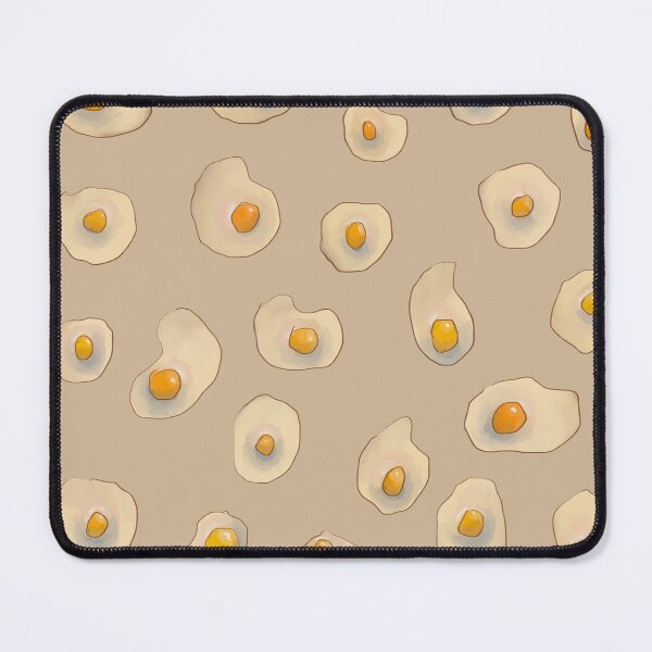 Item preview, Fried Egg Pattern Tan — Blue Lemon Studio Original Illustration designed and sold by BluelemonStudio.
