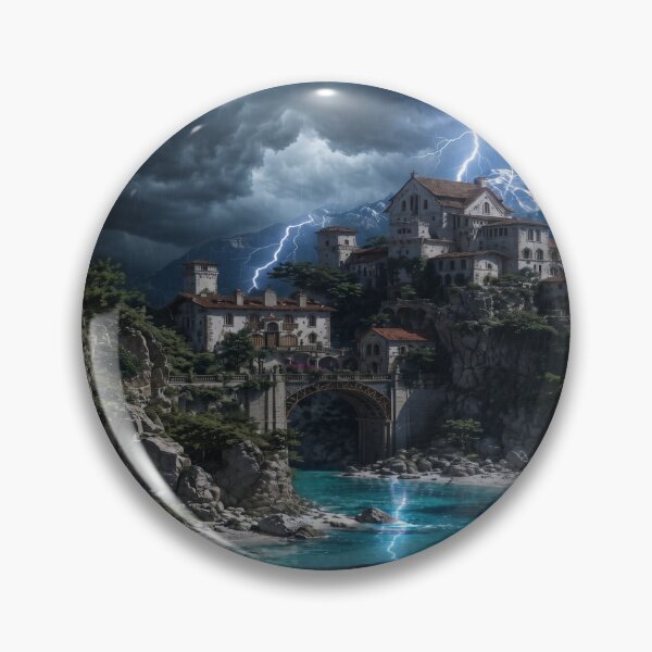 Item preview, Storm King's Realm, Epic Thunderstorm and Lightning Citadel designed and sold by BlareBlare.