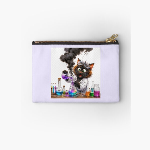 Item preview, Funny Black Cat Scientist Laboratory Experiment designed and sold by OksArtStudio.